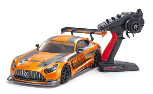 1/10 scale EP RS FzrMk2 MercAMG GT3 radio control car, featuring a sleek body and advanced FAZER MK2 chassis for high-performance racing.