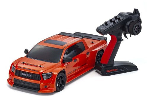 Kyosho EP RS FzrMk2L Tundra RC car with over fenders, rear diffuser, and enhanced chassis for superior driving performance.