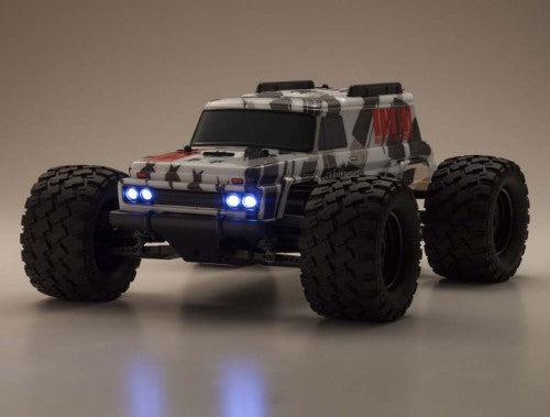 EP RS KB10 VE Mad Wagon Black radio control monster truck with 1/10 scale, 75 km/h speed and rugged all-terrain design.
