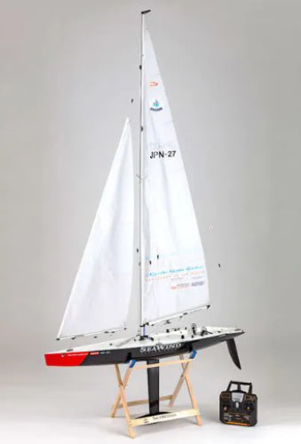 Radio Control Yacht RS SeaWind, 998mm, elegant design, 2.4GHz RC system, tool-free assembly, waterproof servos for reliable sailing.