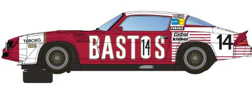 Scalextric Chevrolet Camaro Z/28 #14 in red and white, a replica of the 1980 Spa 24 Hours endurance racer.