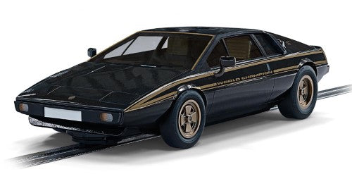 Slot Car Accessories - Lotus Esprit S2 WC Edition: iconic model with striking black and gold livery, perfect for racing and display.
