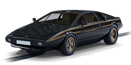 Slot Car Accessories - Lotus Esprit S2 WC Edition: iconic model with striking black and gold livery, perfect for racing and display.