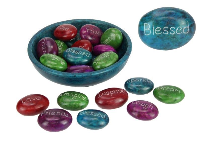 3cm Lucky Inspirational Rock - Pack of 24