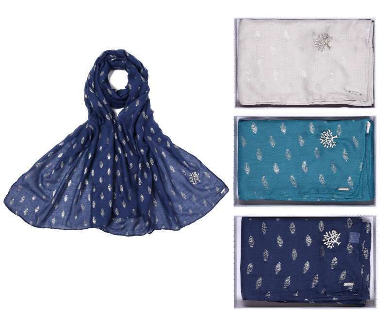 Scarf - Equilibrium Tree Leaves BOXED Scarf - Pack of 6