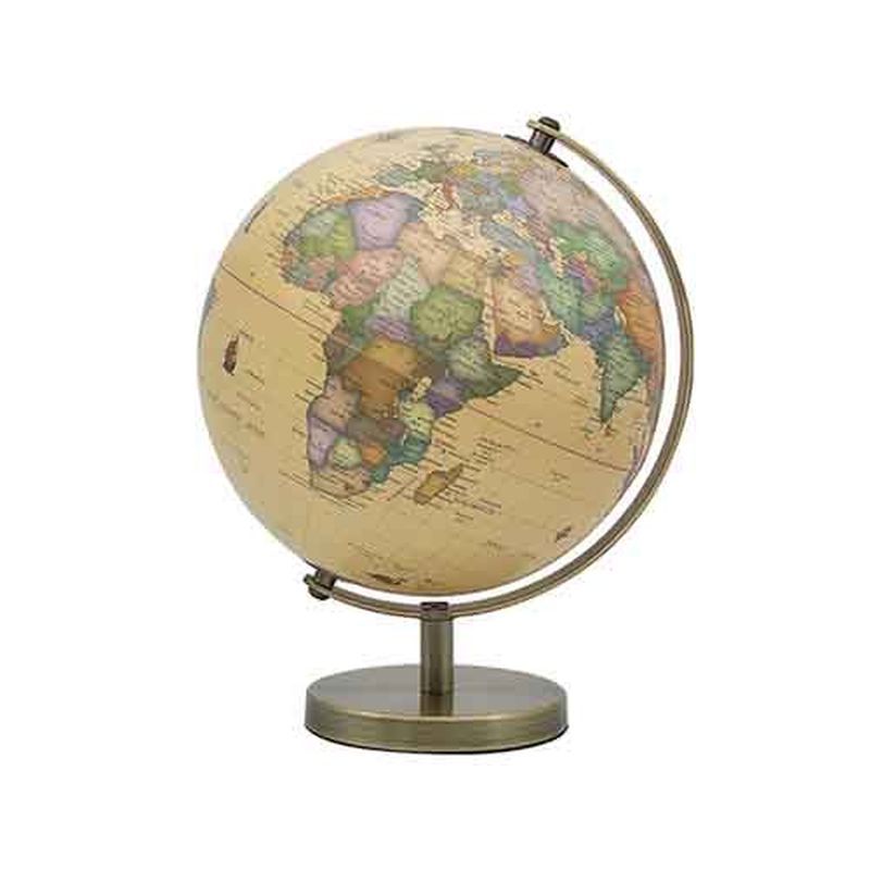 20cm Antique World Globe - Pack of 2