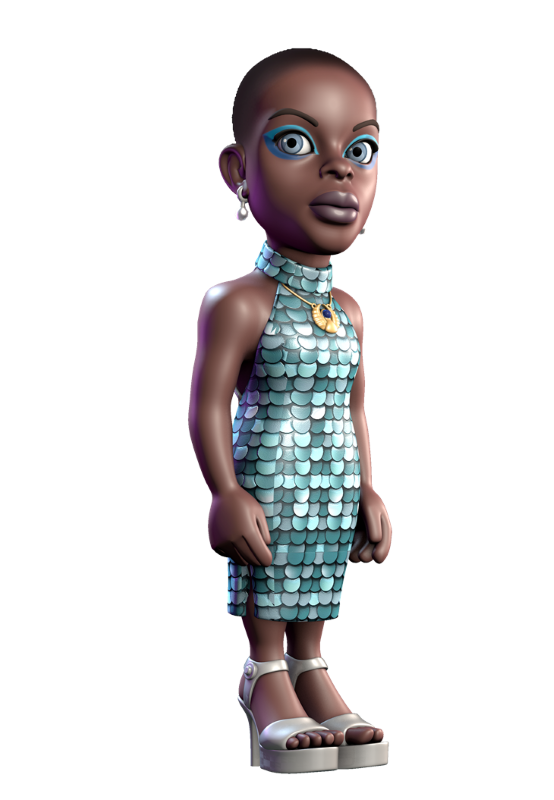 MINIX Collectible Figurine of Bianca Barclay, featuring intricate details and her signature enchanting qualities.