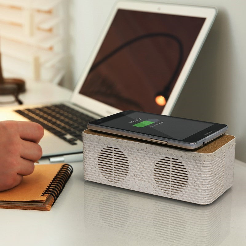Wireless Speaker Charger - NATURA Oaken (Natural)