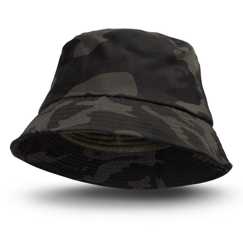 Bucket Hat - Camouflage Black Large (Set of 10)
