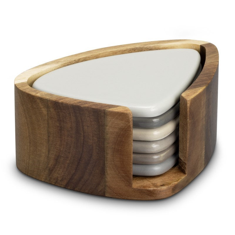 Coaster Set - Keepsake Pebble (Natural/Grey)