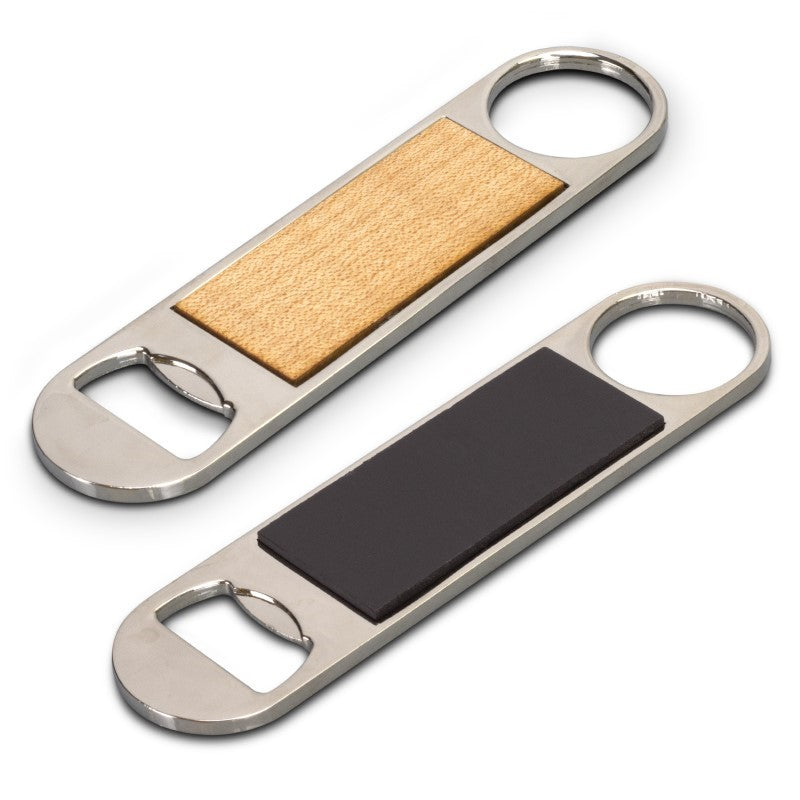 Magnet Bottle Opener - Bronx Silver/Natural (Set of 10)