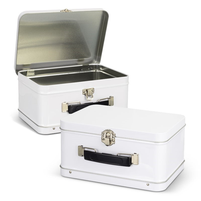 Tin Lunch Box - White (20cm)