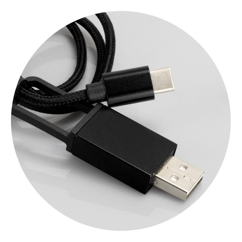 Braided Charging Cable - Black (Set of 10)