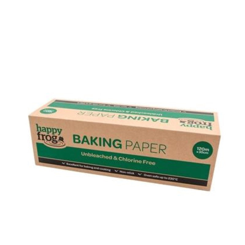 Baking Paper 30cmx120m Unbleached Natural Brown - Happy Frog - 120M