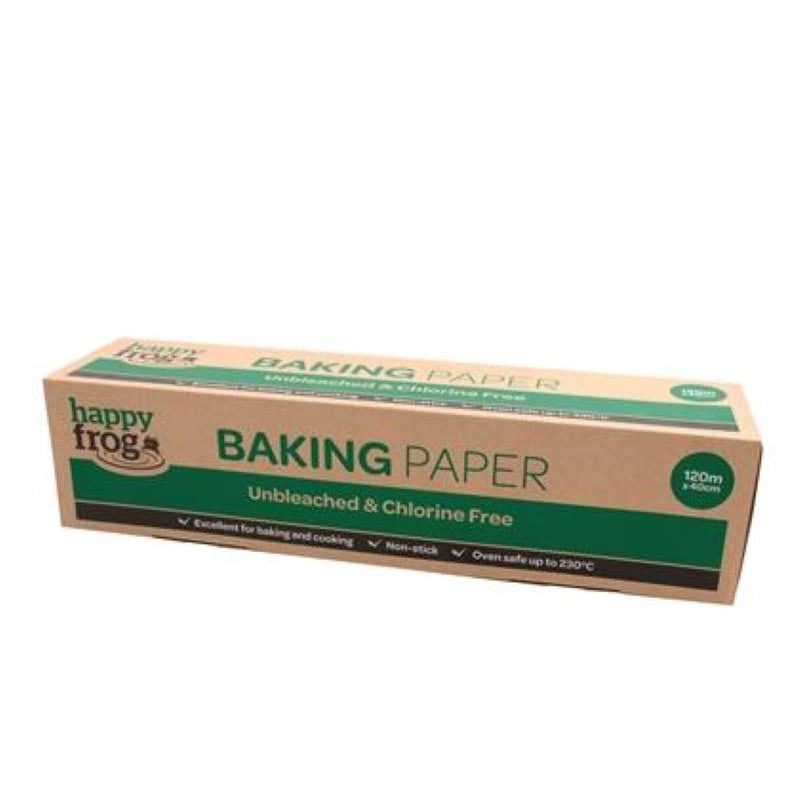 Baking Paper 40Cmx120m Unbleached Natural Brown - Happy Frog - 120M