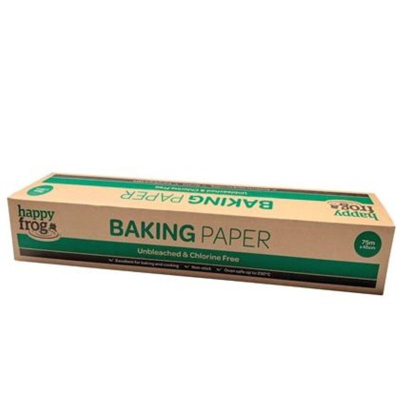 Baking Paper 45Cmx75m Unbleached Natural Brown - Happy Frog - 75M