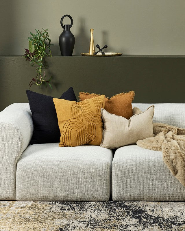 Gatsby Cushion - Olive 50x50cm - OLLO