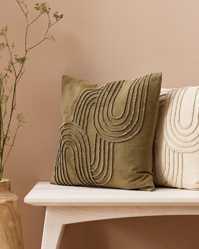 Gatsby Cushion - Ecru 50x50cm - OLLO