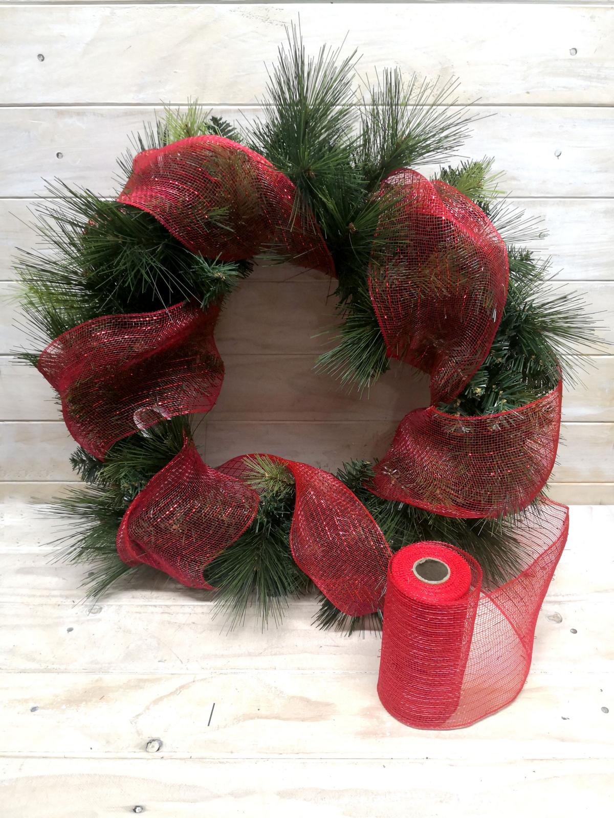 Garland - 15cm X 10 Yard (9.14m) Mesh Garland Roll SILVER