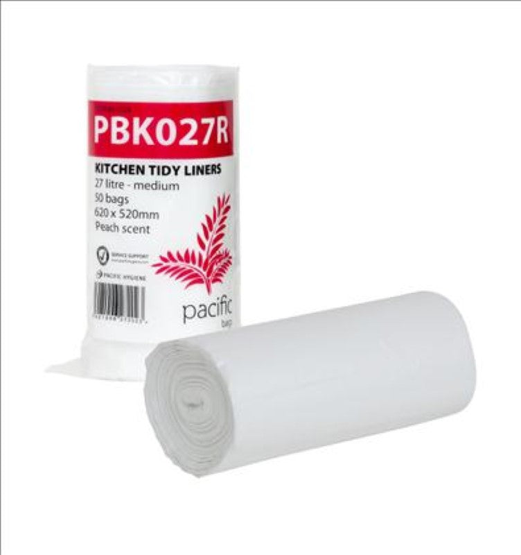 Bag Rubbish Kitchen Tidy 27L - Pacific Bags - 50PC