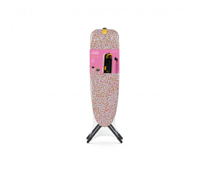 Joseph Joseph Glide Compact Ironing Board with adjustable height, removable silicone mat, and compact storage design.