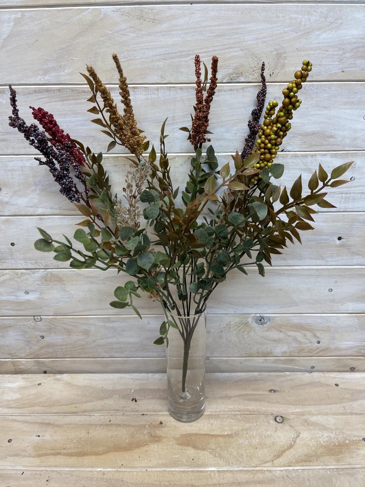 Artificial Flower -Bush - Vintage Autumn Mixed Bush