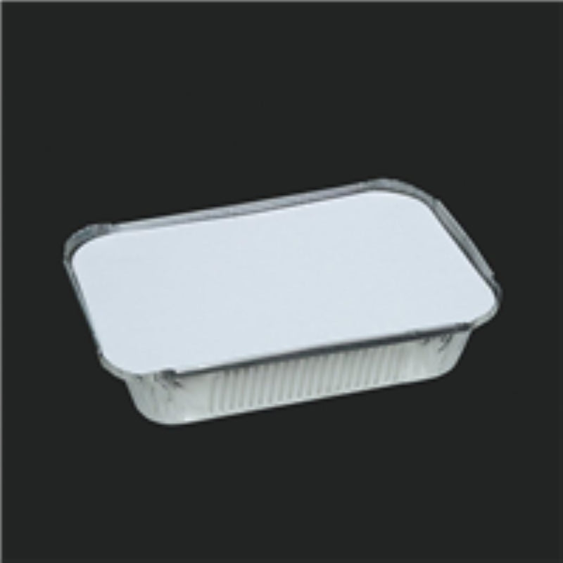 Tray Foil With Lid Medium (F0403L) (229x169x50mm) - Uni Foil - 125PC