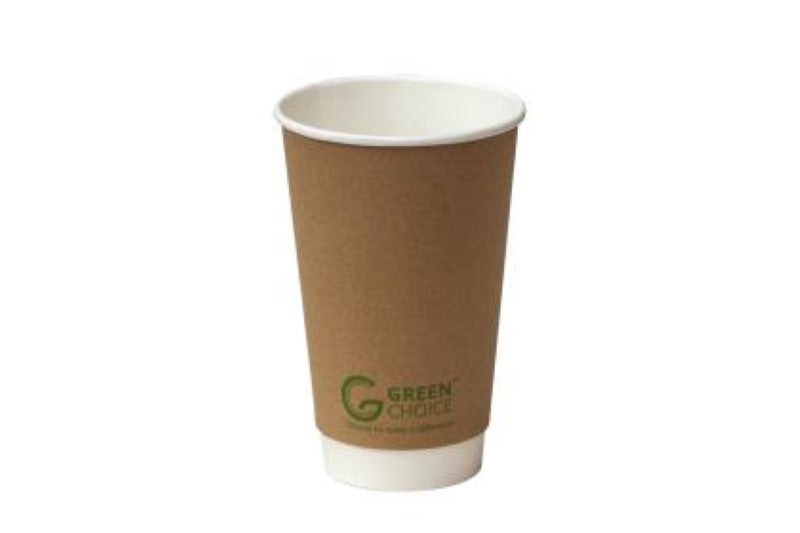 Cup Hot Double Wall Bio 16ozble 16oz - Green Choice - 25PC