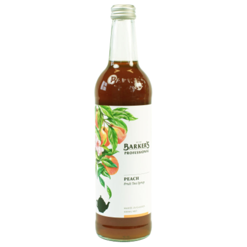 Syrup Peach Fruit Oolong Tea - Barkers - 500ML