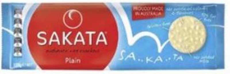 Crackers Rice Plain - Sakata - 100G