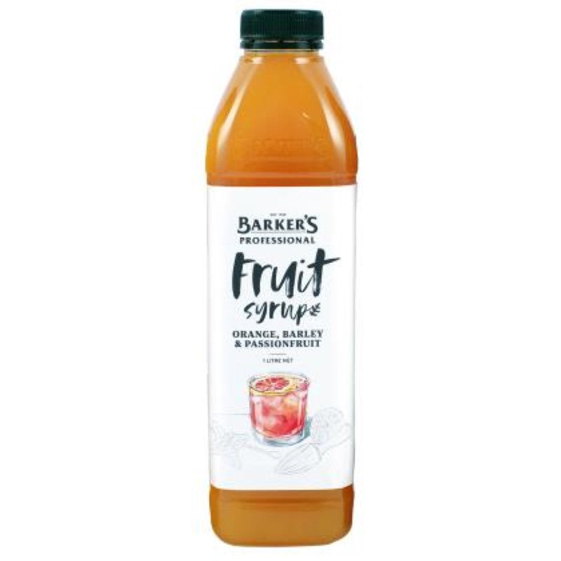 Syrup Orange Barley Passionfruit - Barkers - 1L
