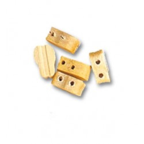 High-quality 7mm single block fittings with 2 holes for model ship rigging and construction.