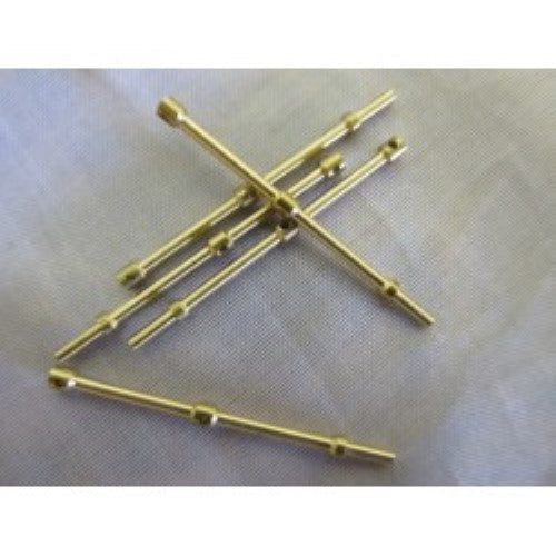 High-quality 38mm Rail Station fitting with 2 holes for model boats, designed for durability and precise installation.