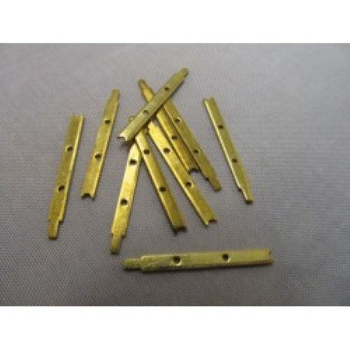 23mm Rail Stanchion with 2 holes for model boats, providing durability and authentic deck fittings for enthusiasts.