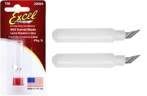 High-quality #64 swivel blades for precision cutting of film, paper, and stencils, perfect for artists and hobbyists.