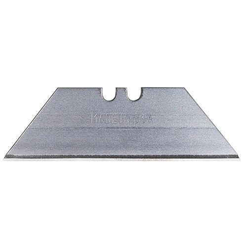 Pack of 5 Stanley type knife blades, durable carbon steel, 2-notched design for precision cutting, compatible with standard utility knives.
