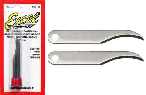 Precision semi-concave blades for crafting, woodworking, and model making, featuring durable stainless steel and ergonomic handles.