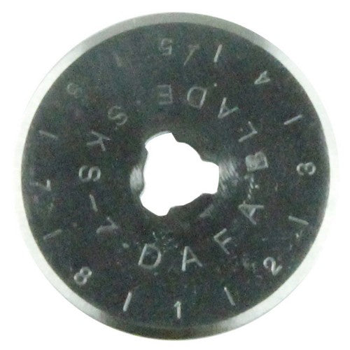 Two 28MM carbon steel rotary blades for versatile cutting in crafting, compatible with various handles.