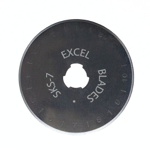 Hobby Tool 45mm Rotary Blade for precise cutting of fabric and paper, compatible with Olfa style handles.