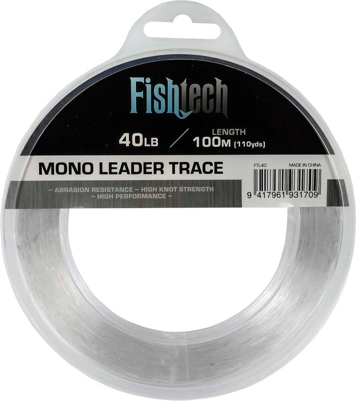 Fishtech Hi Tensile Leader 40lb 100m