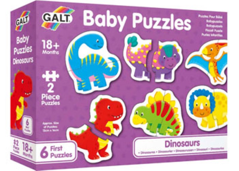 Galt - Baby Puzzles - Dinosaurs 2 pc