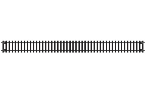 Hornby Double Straight Track 335mm for model railways, ensuring seamless connections and smooth train operations.