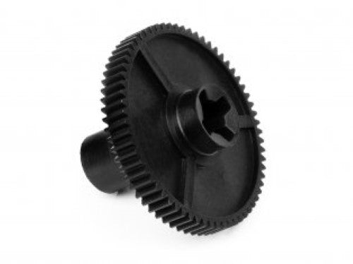 HPI Racing E10 Spur Gear 65T for enhanced performance and durability in RC racing.