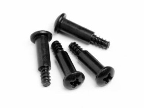 HPI Racing M3x16mm step screws (4-pack) for enhanced assembly and performance of RC cars.