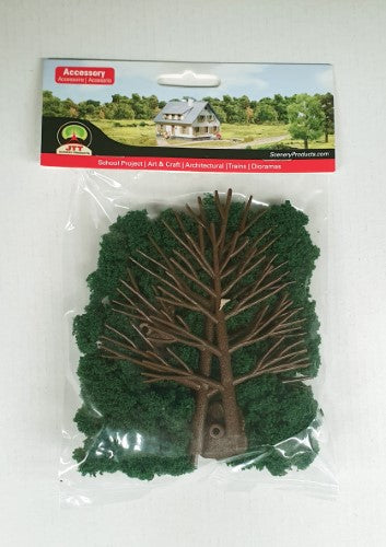 Large Deciduous Kit featuring two vibrant 4-5 inch trees, perfect for enhancing model landscapes and dioramas.