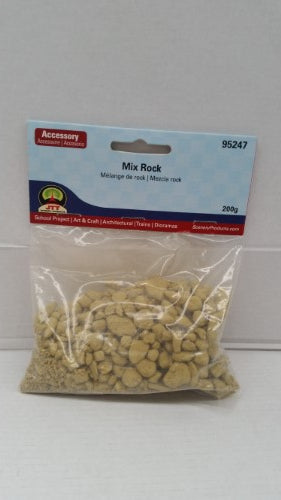 Mixed rocks ranging from 2mm to 8mm, ideal for enhancing hobby model scenery.