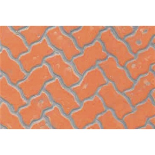 Detailed 1/24 interlocking paving stones for model railways and dioramas, enhancing realism in scenic projects.