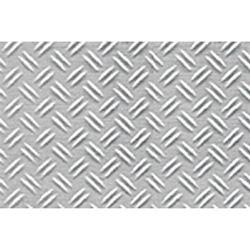 1/16 Double Diamond Plate scenery sheets for model landscapes, 2-pack for G-scale hobbies.