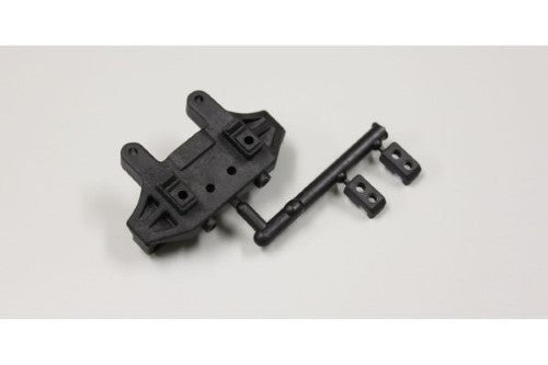 Kyosho RB6 RR Bulkhead for mid motor, enhancing stability and responsiveness for competitive RC racing.