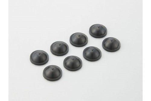 Kyosho 1/10 TC HC Diaphragm in black, set of 8, enhances RC car stability and performance for competitive racing.
